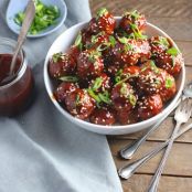 SWEET AND SPICY KOREAN-STYLE COCKTAIL MEATBALLS