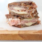 Honey Smoked Ham with Fig Spread Grilled Cheese