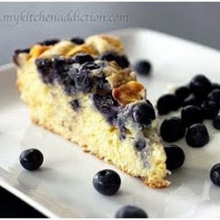 Blueberry Peach Coffee Cake