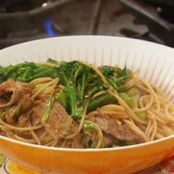 Teriyaki BBQ Beef or Chicken with Broccoli Noodle Bowls