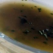 Fish Fish Stracciatella Soup with Fresh Herbs