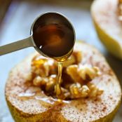 Baked Pears with Walnuts and Honey
