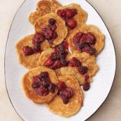 Pecan Pancakes with Berry Compote
