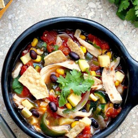 Harvest Chicken and Vegetable Tortilla Soup