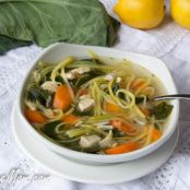 Chicken Kale Zoodle Soup