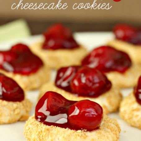 Cherry Cheesecake Cookies with Truvia Baking Blend | Six Sisters' Stuff