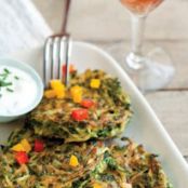 Zucchini Croquettes with Bell Pepper Confetti