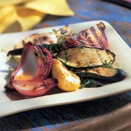 Zucchini & Summer Squash Salad, Grilled