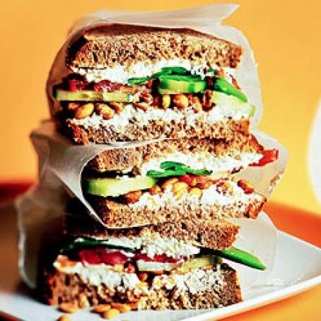 Nutty Cucumber Sandwiches
