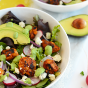 Sriracha Chicken Salad with Blue Cheese and Green Goddess Dressing