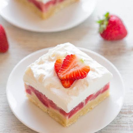 Strawberry Custard Bars
