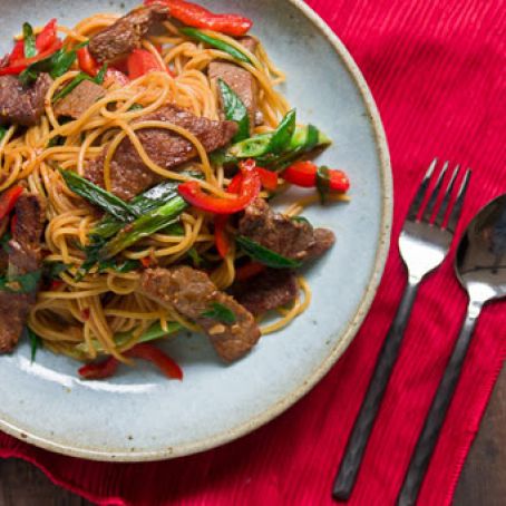 Mongolian Beef Pasta