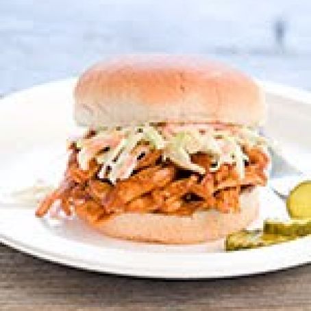 Barbecue Chicken Sandwiches with Buttermilk Slaw