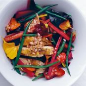 Warm Chicken with Green Beans and Chard