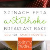Spinach, Feta, & Artichoke Breakfast Bake