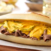 Philly Cheesesteak Hero Sandwiches