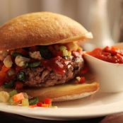 Fried Meatball Sandwich with Giardiniera