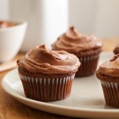 Double Feature Cupcakes with Mexican Hot Chocolate Frosting