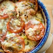 SAVORY BREAD PUDDING w/TOMS & HERBS