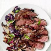 Balsamic Steak With Radicchio