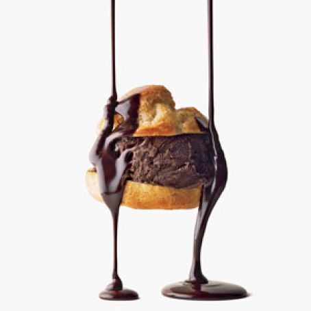 Double-Chocolate Profiteroles