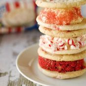 Peppermint Ice Cream Sandwiches