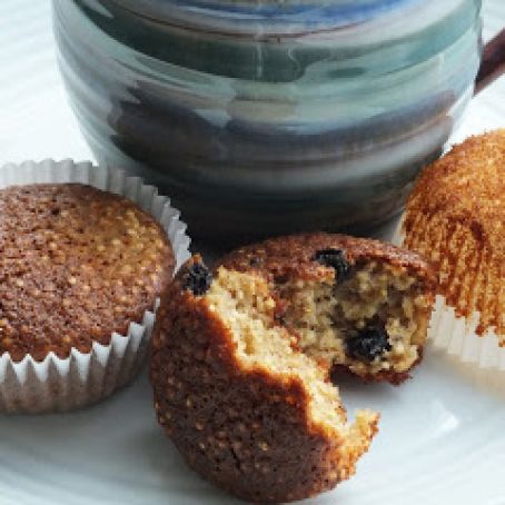 Muffins - Toasted Quinoa, Blueberry and Banana Muffin