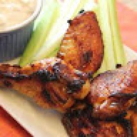 Buffalo Wings with Blue Cheese Dipping Sauce