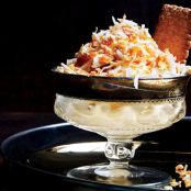 Toasted Coconut Sundaes with Candied Peanuts