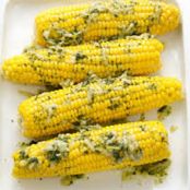 Grilled Corn with Basil Butter
