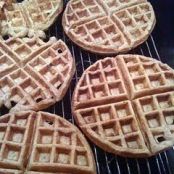 Apple cinnamon oatmeal waffles