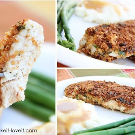 CRISPY TURKEY CUTLETS WITH WALNUT-SAGE SAUCE
