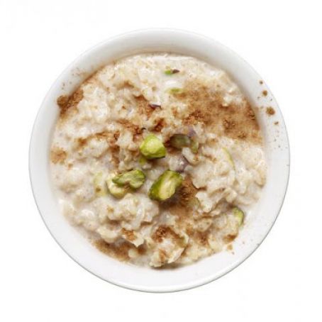 Pistachio rice pudding