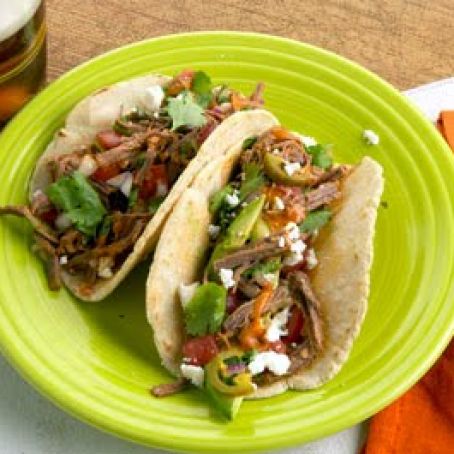 Brisket Tacos with Chipotle Dressing
