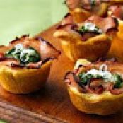 Ham Florentine Mini-Cups