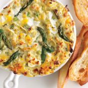 Spring Vegetable and Goat Cheese Dip