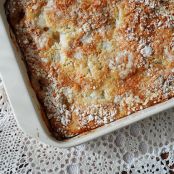 3 Ingredient French Vanilla Peach Cobbler