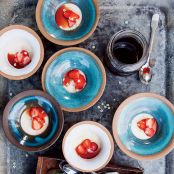 Russian Cream with Strawberries