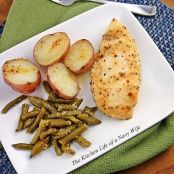 Baked Chicken, Green Beans and Potatoes