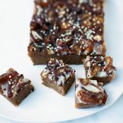 Date-and-Almond Fudge with Sesame and Coconut