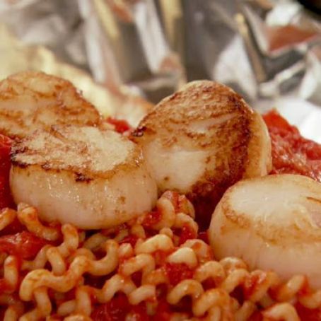 Seafood Pasta in a Foil Package*