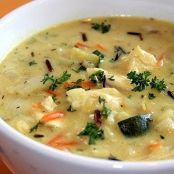 CURRIED WILD RICE & CHICKEN CHOWDER
