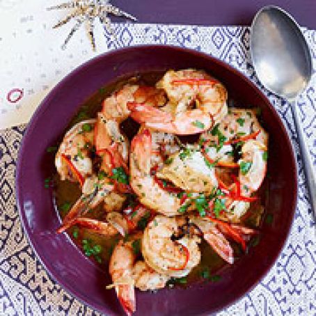 Shrimp with Chile-Lemon Butter