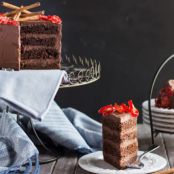 Chocolate Cake with Mexican Chocolate Frosting