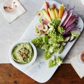 Crudités with Feta Pistachio Dip