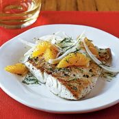 Sautéed Snapper with Orange-Fennel Salad