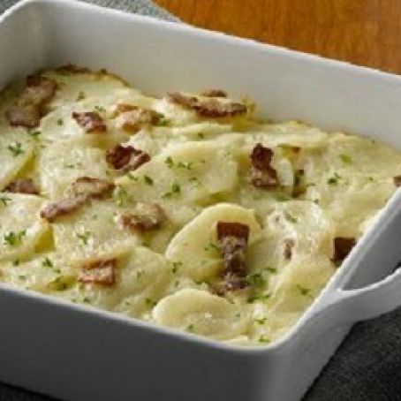 Bacon 'N Mustard Scalloped Potatoes