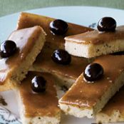 Butterscotch-Glazed Coffee Shortbread Bars