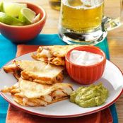CHICKEN QUESADILLAS