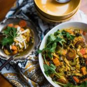 Turmeric Sweet Potato Chicken Noodle Soup